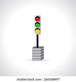 traffic signal concept idea vector illustration