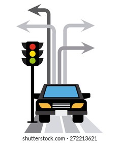 traffic signal design, vector illustration eps10 graphic 