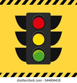 traffic signal design, vector illustration eps10 graphic 