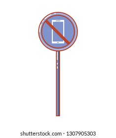 traffic signal with dont use smartphone