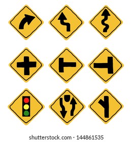 Traffic signal with EPS10 VECTOR