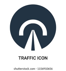 Traffic signal icon vector isolated on white background, Traffic signal transparent sign , filled dark user interface icons