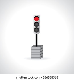 traffic signal idea vector illustration 