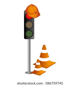 traffic signal isolated icon