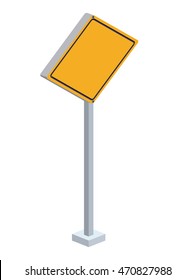 traffic signal isometric icon vector illustration design