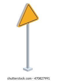 traffic signal isometric icon vector illustration design
