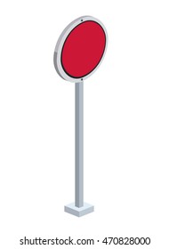 traffic signal isometric icon vector illustration design