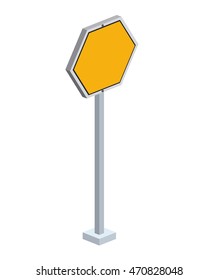 traffic signal isometric icon vector illustration design