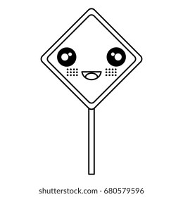 traffic signal kawaii character