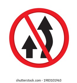 Traffic signal overtaking is prohibited