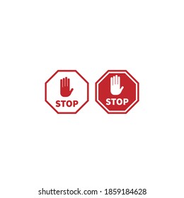 Traffic signal signs icon design template