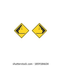 Traffic signal signs icon design template