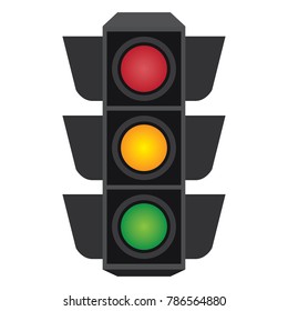 Traffic Signal Symbol Sign Stop Ahead Stock Vector (royalty Free 