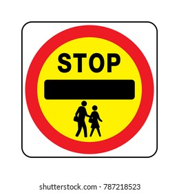 Traffic signal symbol sign. stop ahead signs traffic light ahead  warning vector illustration
