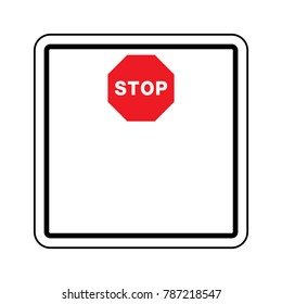 Traffic signal symbol sign. stop ahead signs traffic light ahead  warning vector illustration
