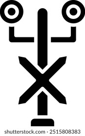 Ilustración de diseño de icono de Vector de señal de tráfico