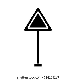 traffic signal warning caution attention blank