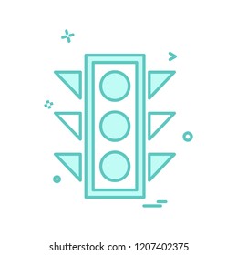 Traffic signals icon design vector 