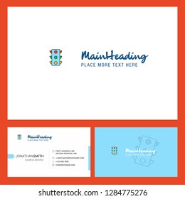 Traffic signals  Logo design with Tagline & Front and Back Busienss Card Template. Vector Creative Design