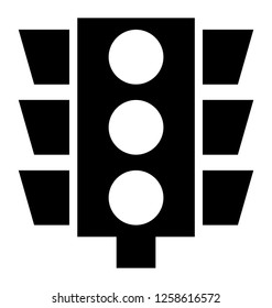 Traffic signals solid icon