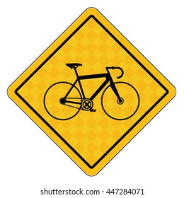 Traffic sign,bike sign.vector