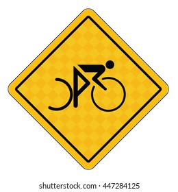 Traffic sign,bike sign.vector