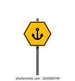Traffic signs boards on metal stand