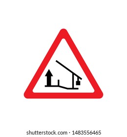 Traffic signs, checkpoint. Vector icon