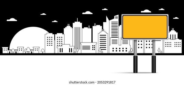 traffic signs and city background with the sun. Road sign.