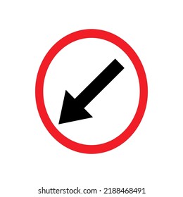 Traffic Signs Collection Vector. One Way Traffic.

