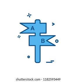 Traffic signs icon design vector