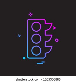 Traffic signs icon design vector