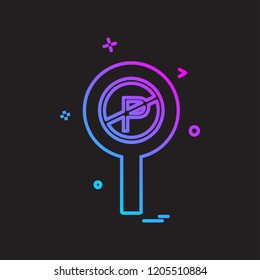 Traffic signs icon design vector