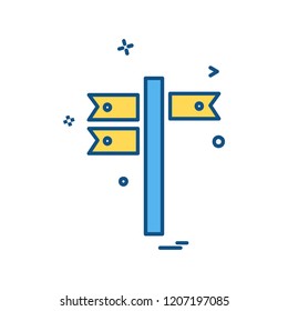 Traffic signs icon design vector