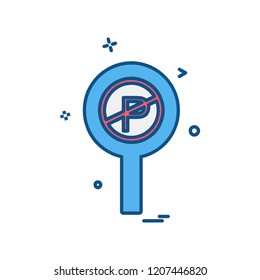 Traffic signs icon design vector