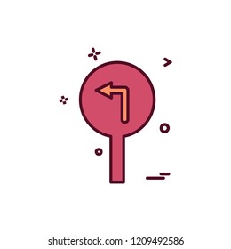Traffic signs icon design vector