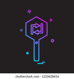 Traffic signs icon design vector
