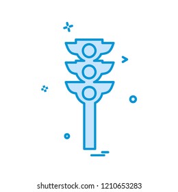 Traffic signs icon design vector
