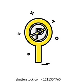 Traffic signs icon design vector
