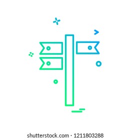 Traffic signs icon design vector