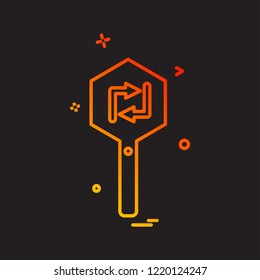 Traffic signs icon design vector