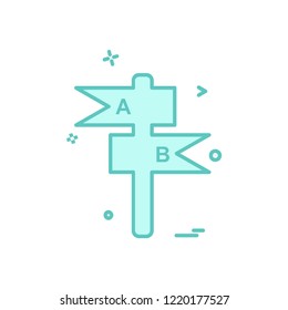 Traffic signs icon design vector