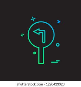 Traffic signs icon design vector