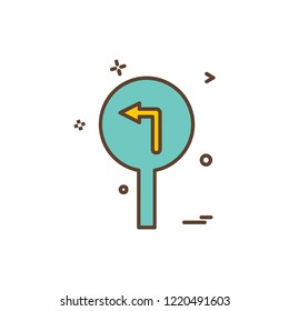 Traffic signs icon design vector