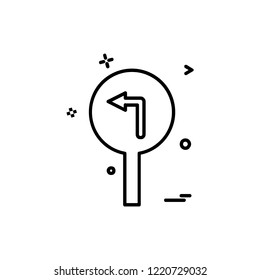 Traffic signs icon design vector