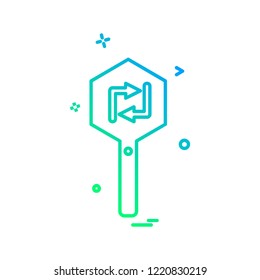 Traffic signs icon design vector