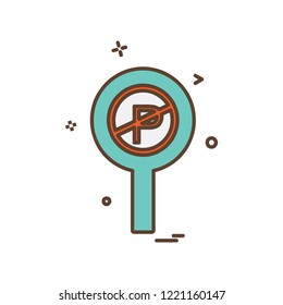 Traffic signs icon design vector