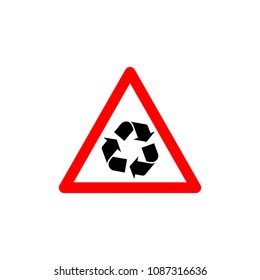 Traffic signs icon template
