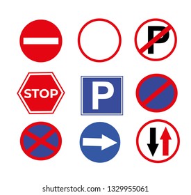 Traffic Signs Icon Vector