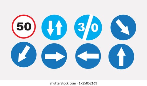 Traffic Signs Icon Vector .Traffic background
